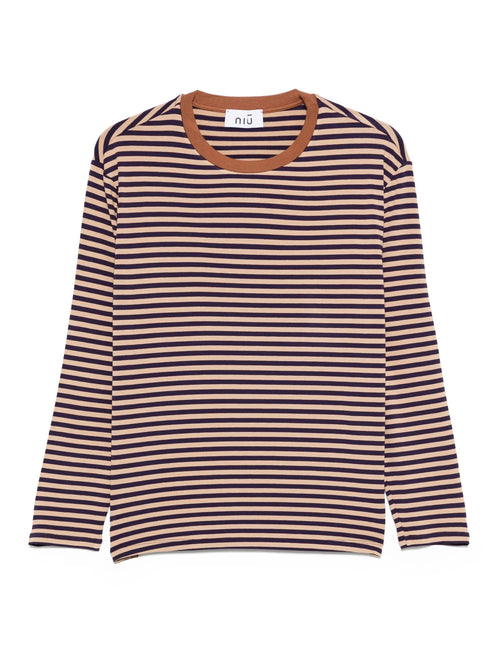 NIU STRIPED T-SHIRT